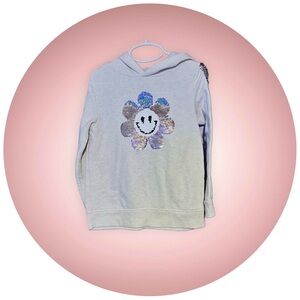 Changeable Flower Sequin Sweatshirt Hoodie
